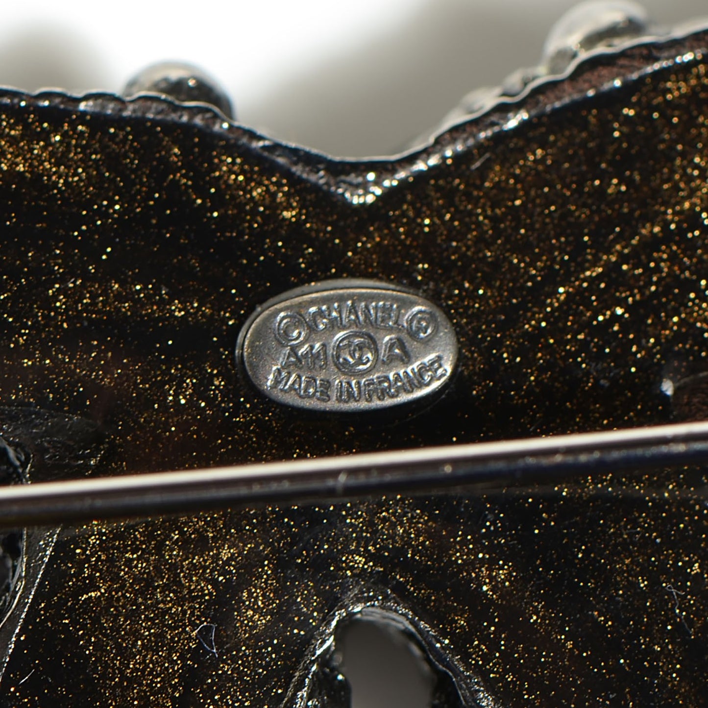 Ruthenium CC Brooch