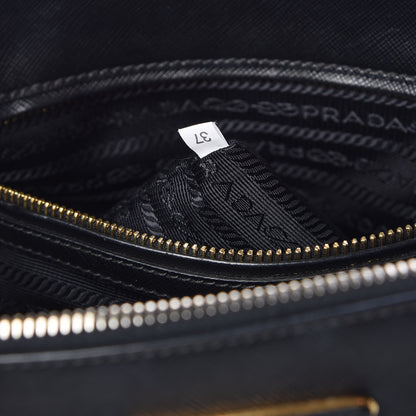 Prada Saffiano Medium Galleria Double Zip Tote Black 7 of 13