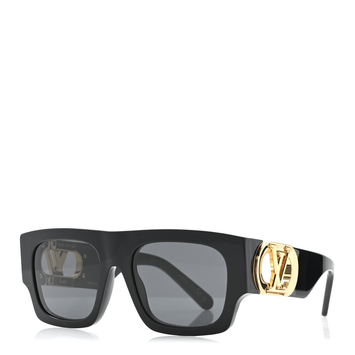 Acetate LV Link Square Sunglasses Z1478W Black