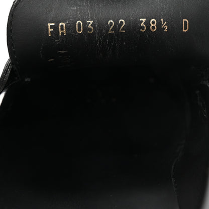 Christian Dior Brushed Calfskin Dior Code Lug Sole Platform 35mm Loafers 38.5 Black 9 of 9