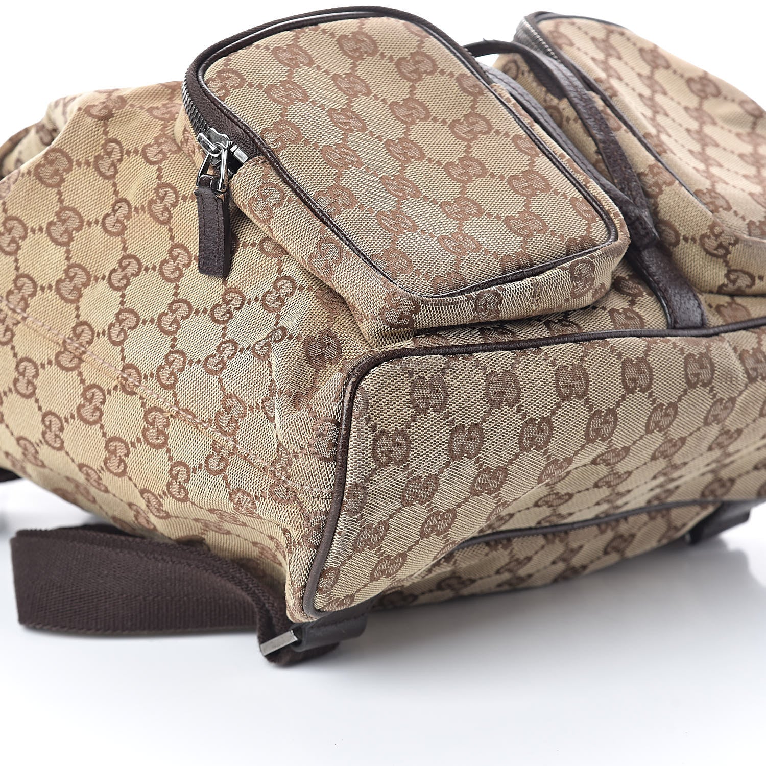 Gucci Monogram Backpack Dark Brown 8 of 9