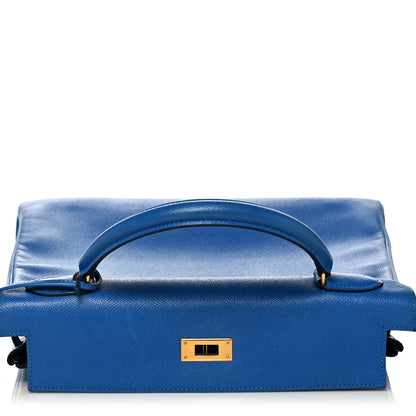 Hermes Courchevel Kelly Retourne 32 Bleu France 18 of 40