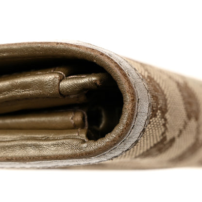Gucci Monogram Margaux Calfskin Sukey Continental Organizer Wallet Beige Ebony Gold 11 of 12