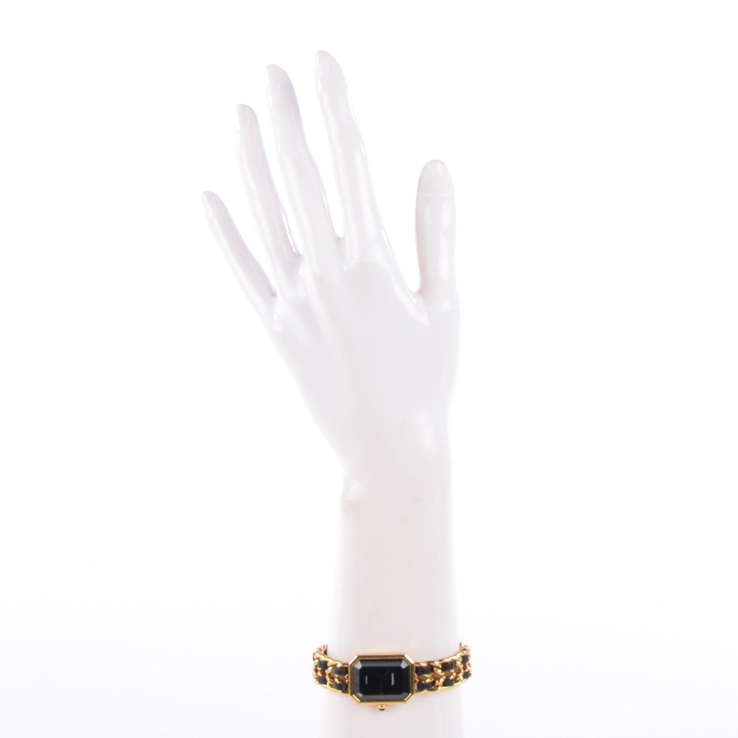 Chanel Stainless Steel Lambskin 20mm Chain Premiere Quartz Watch Gold L 2 of 6