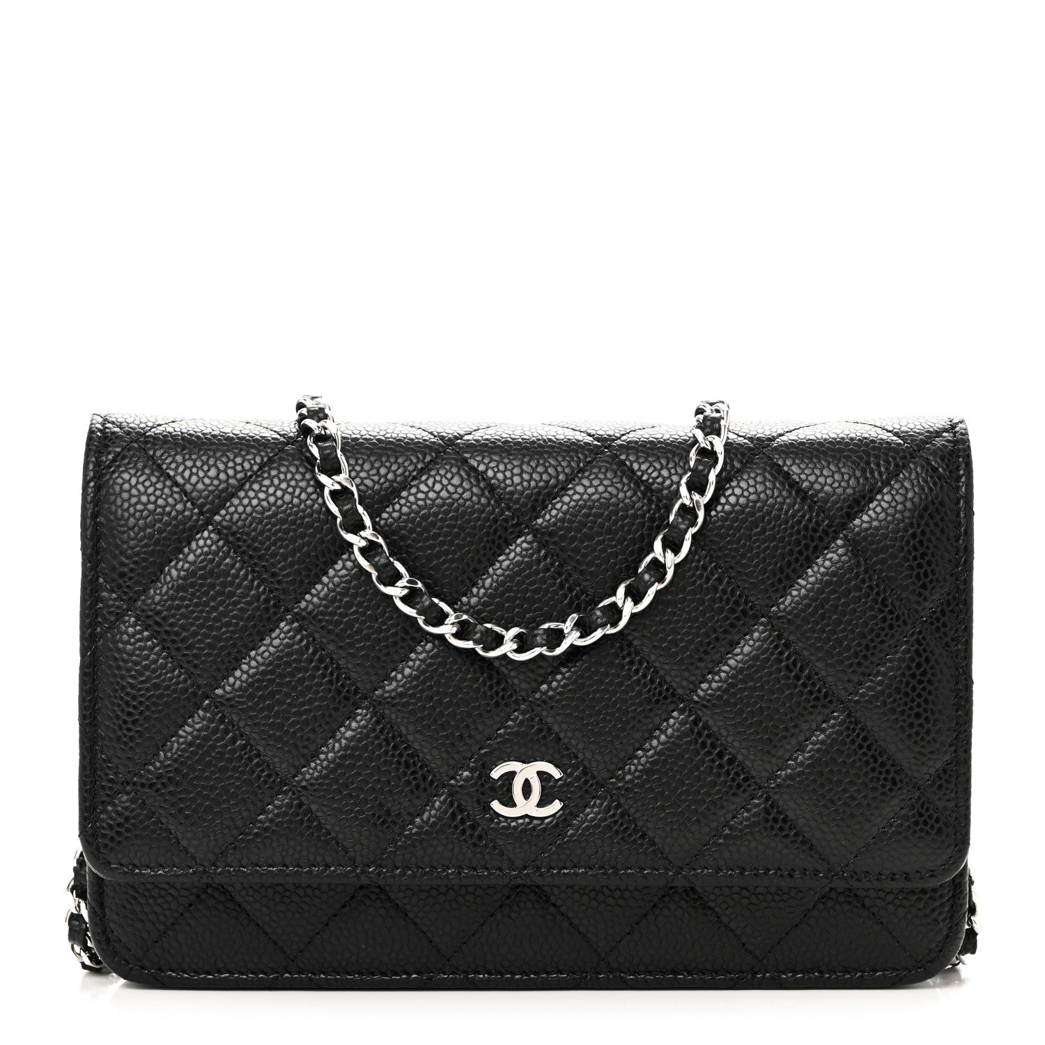 Chanel Caviar Quilted Wallet On Chain WOC Black 1 of 12