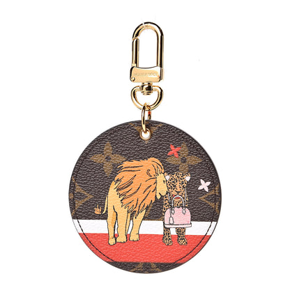 Louis Vuitton Monogram 2018 Christmas Animation Cats Bag Charm Key Ring 1 of 4