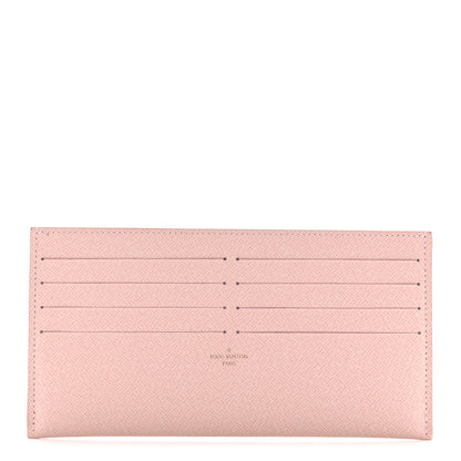 Louis Vuitton Calfskin Felicie Card Holder Insert Rose Ballerine 1 of 6