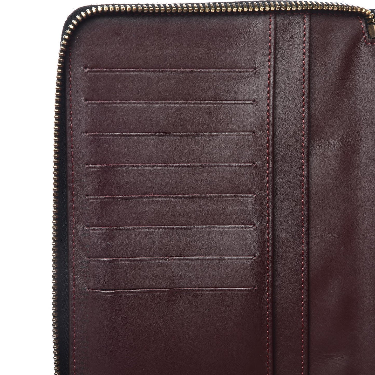 Caviar Quilted Large Zip Around Organizer Wallet Black