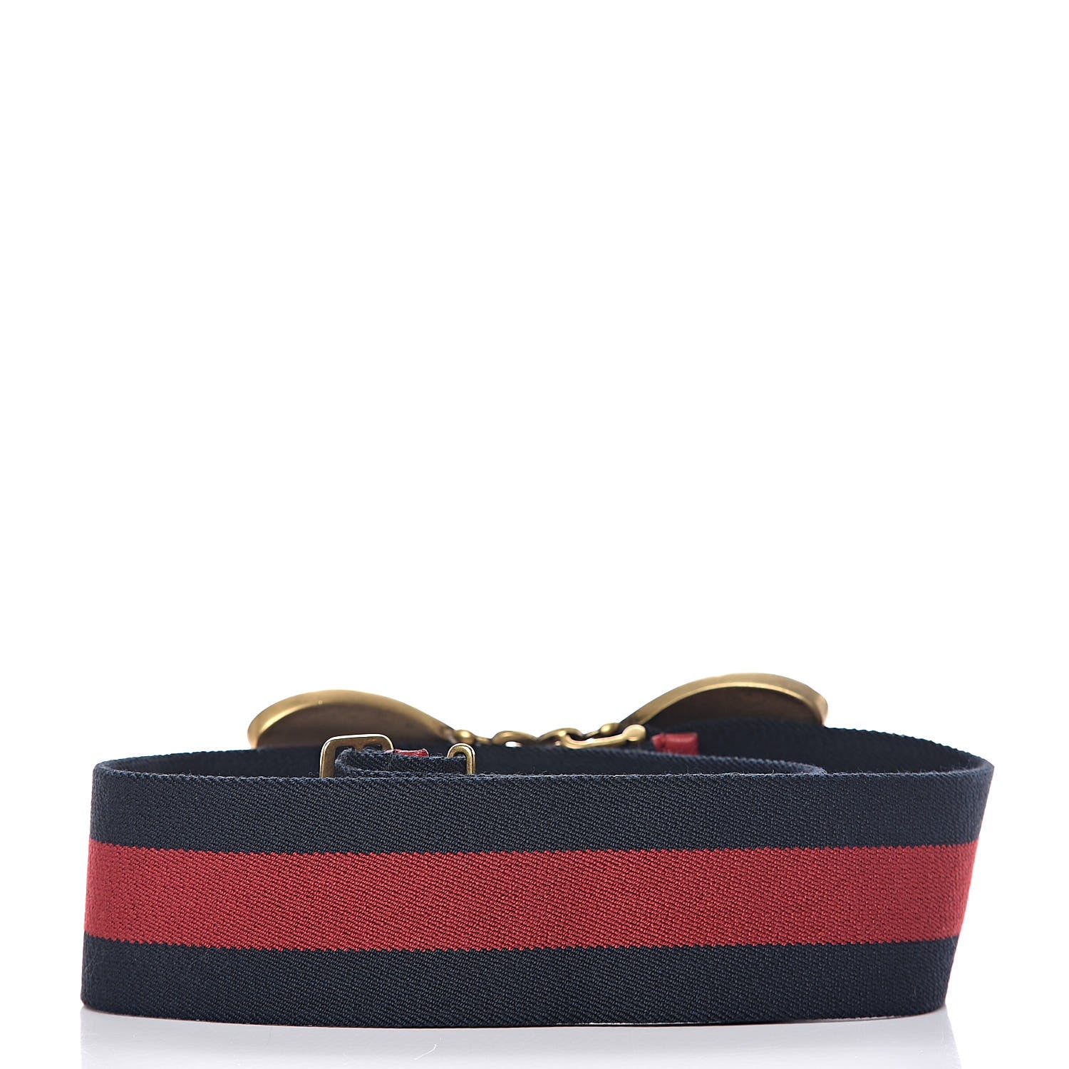 Gucci Web Queen Margaret Bee Belt 75 30 Red Navy 3 of 6