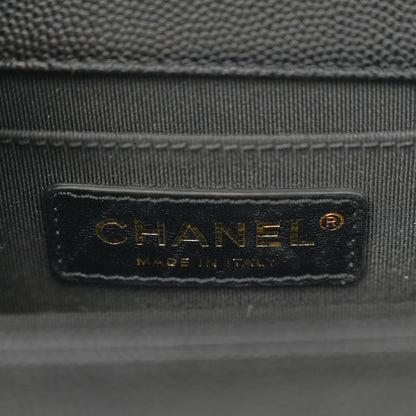 Chanel Caviar Quilted Medium Boy Flap Black 6 of 12