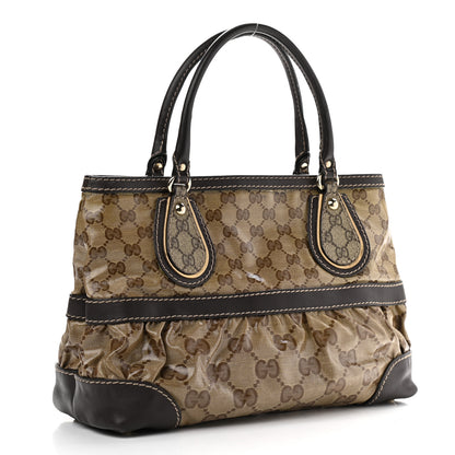 Gucci Crystal Monogram Medium Mix Tote Brown 2 of 10