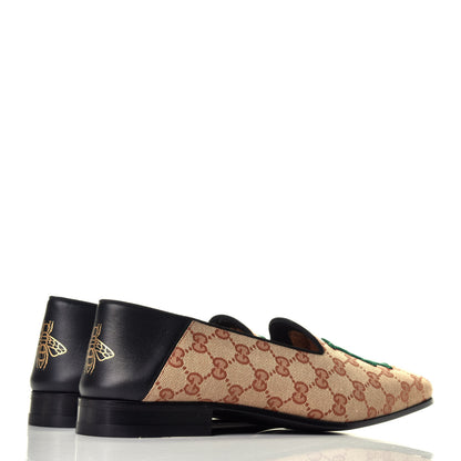 Gucci X MLB GG Monogram LA Dodgers Embroidered Mens Loafers 8.5 Beige Ruggine Black 4 of 8