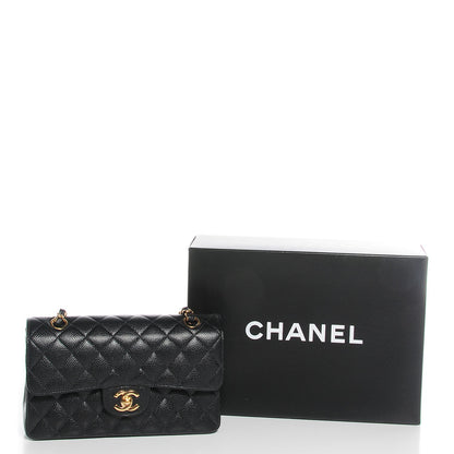 Chanel Caviar Quilted Small Double Flap Black 9 of 9
