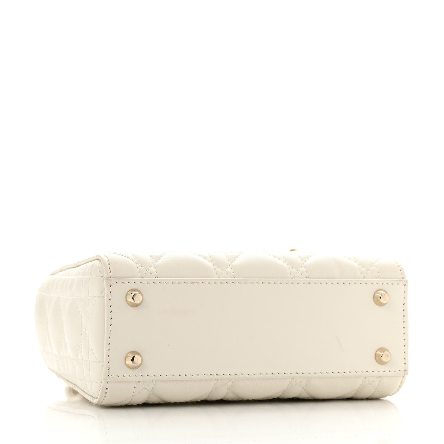 Christian Dior Lambskin Cannage Mini Lady Dior White 4 of 13