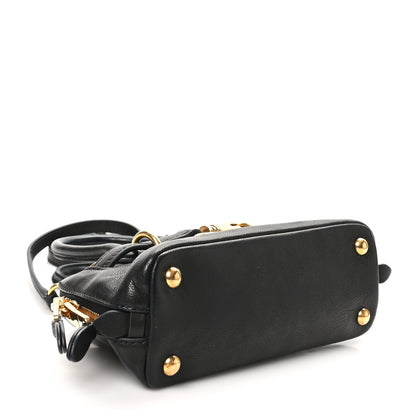 Miu Miu Nappa Mini Aventure Bag Black 4 of 9