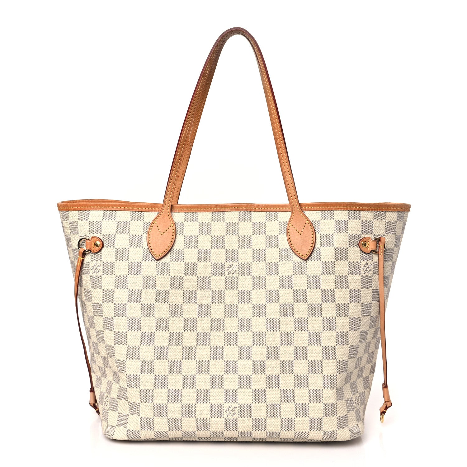 Louis Vuitton LOUIS VUITTON Damier Azur Neverfull MM Rose Ballerine 1 of 8