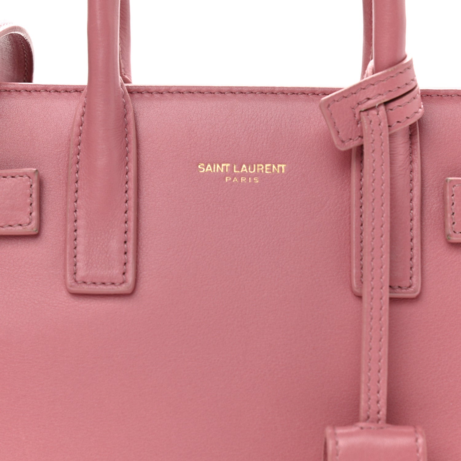 Saint Laurent Calfskin Nano Sac De Jour Rose Dark 10 of 14