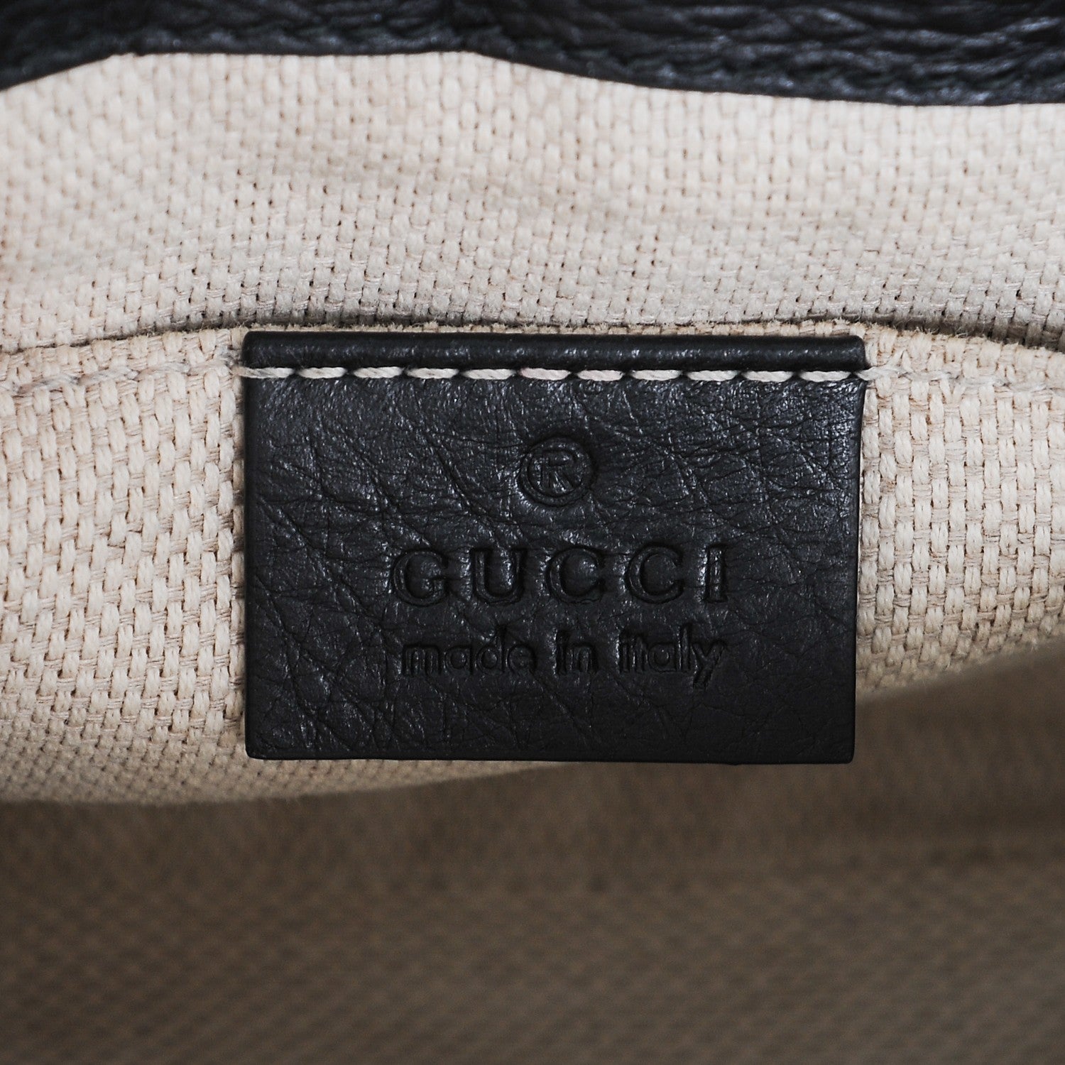 Gucci Pebbled Calfskin Small Soho Flap Crossbody Black 6 of 7