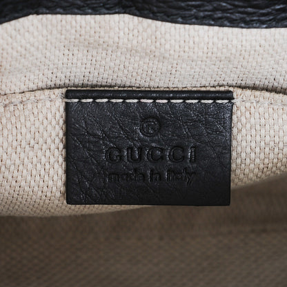 Gucci Pebbled Calfskin Small Soho Flap Crossbody Black 6 of 7