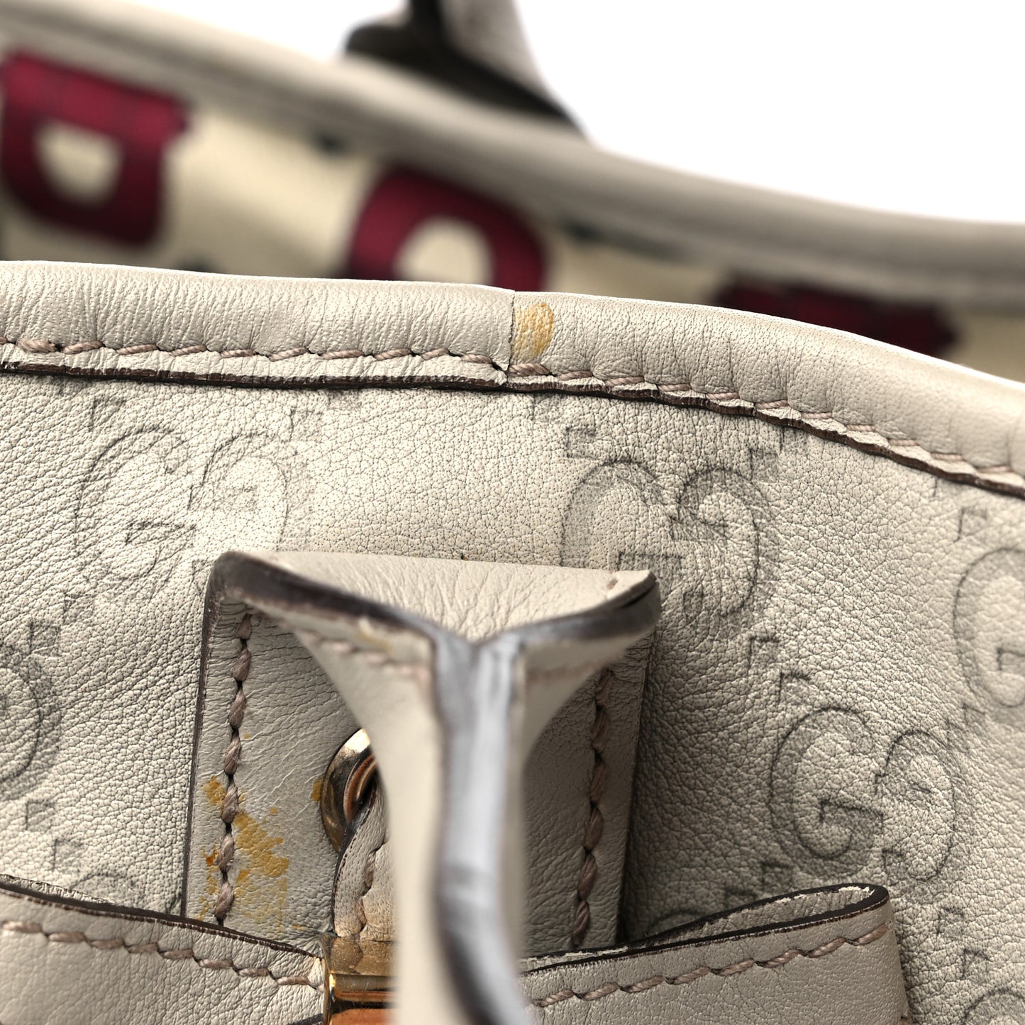 Guccissima Medium Princy Tote Off White