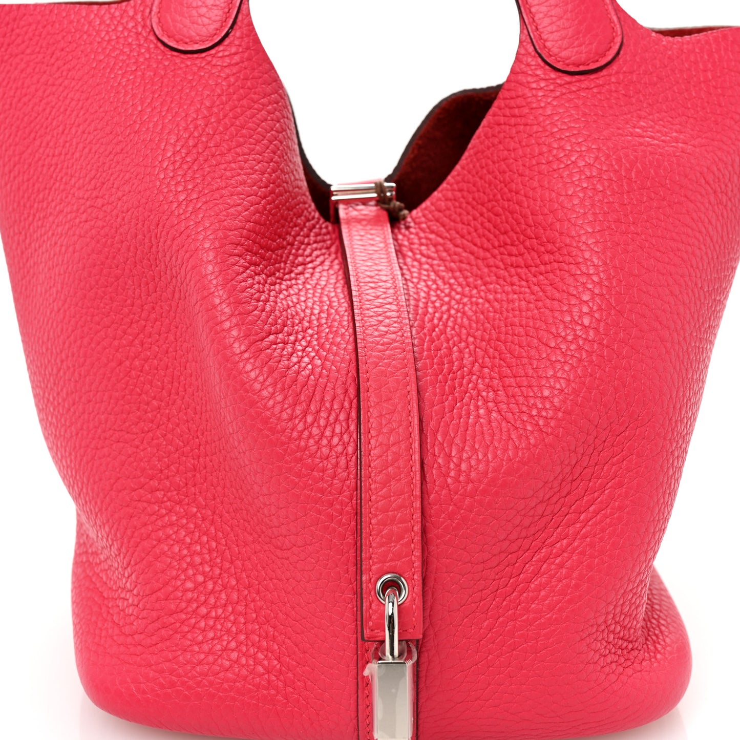 Taurillon Clemence Picotin Lock 22 MM Rose Extreme