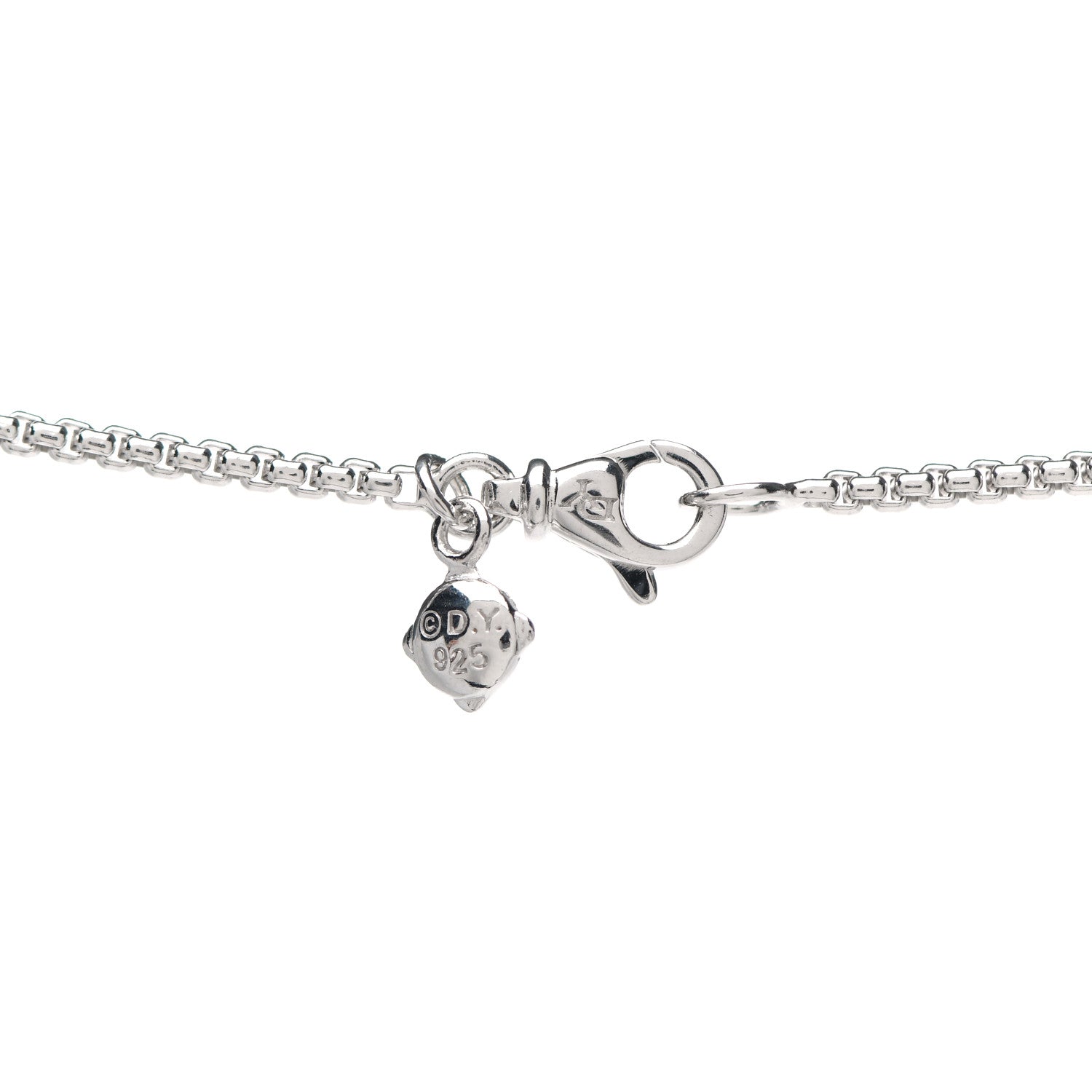 David Yurman Sterling Silver Pearl Diamond Continuance Pendant Necklace 5 of 5