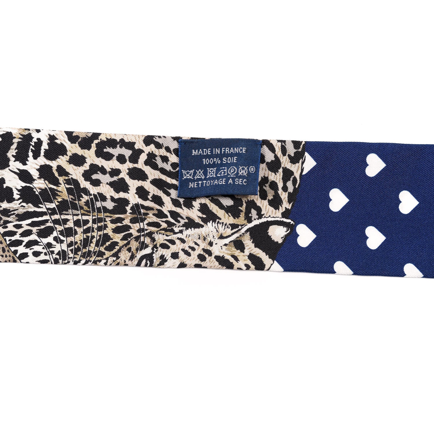 Hermes Silk Jungle Love Twilly Marine Rouge Brun 3 of 5