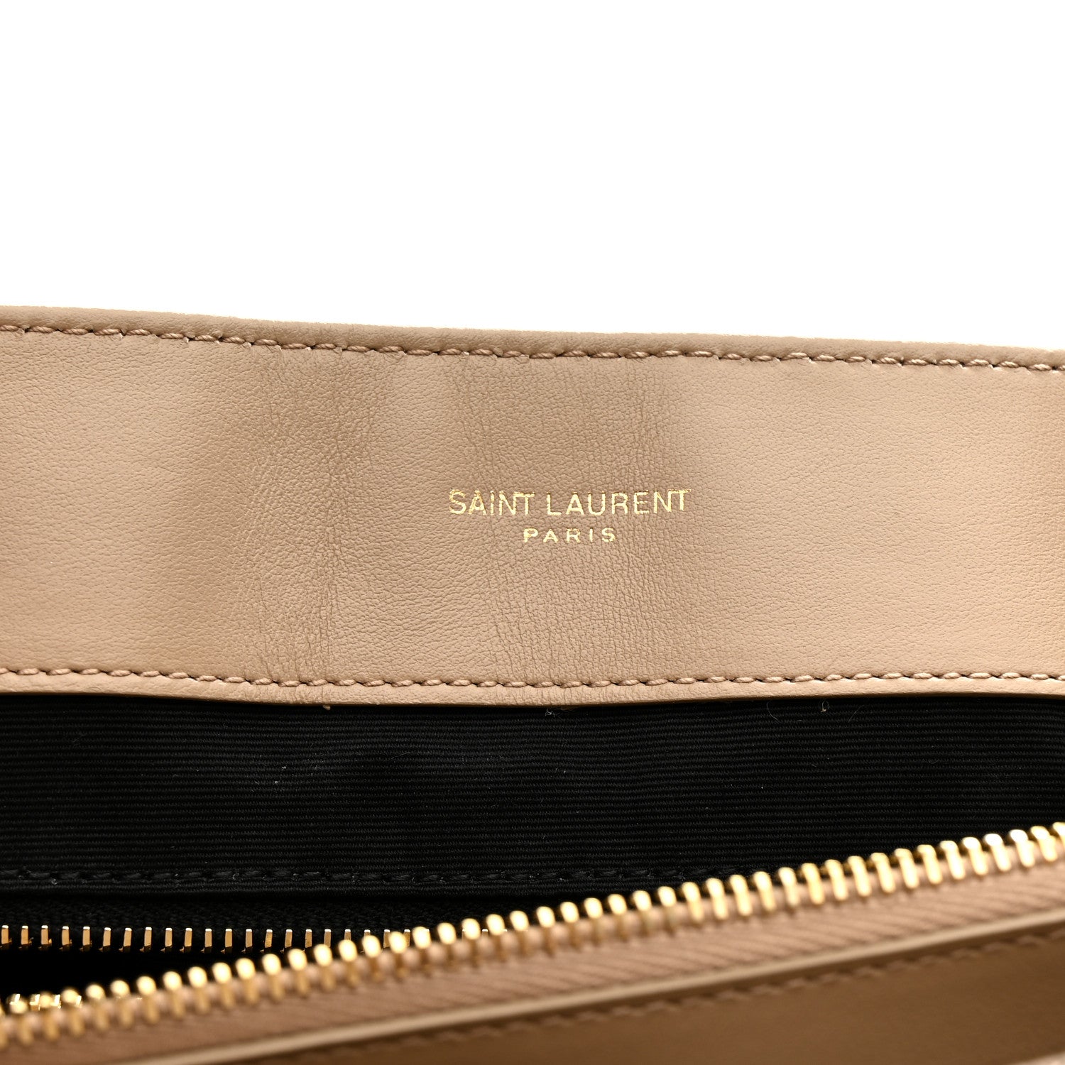 Saint Laurent Calfskin Matelasse Large Loulou Monogram Chain Satchel Dark Beige 13 of 23