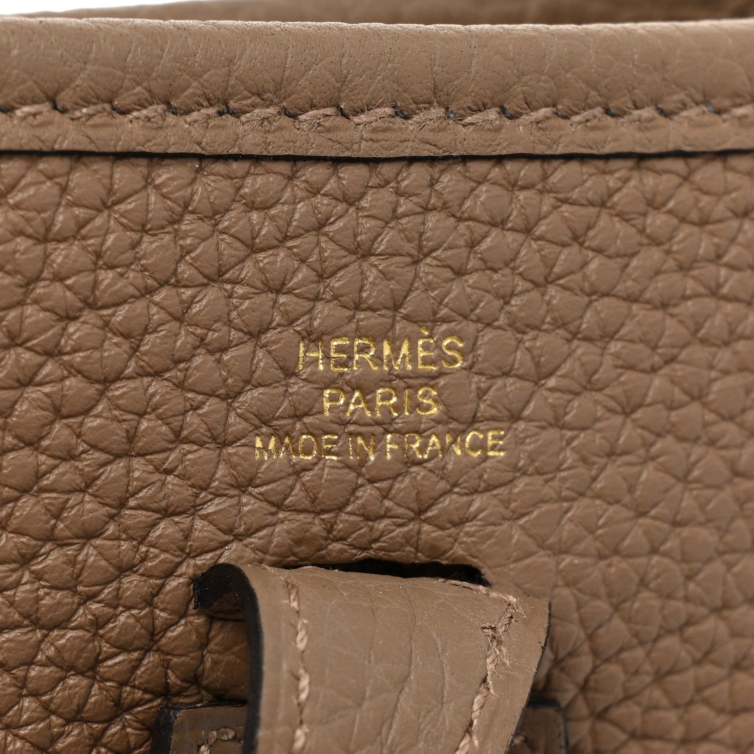 Hermes Taurillon Clemence Flipperball Sangle Evelyne TPM Beige De Weimar Noisette Cuivre Gold 6 of 8