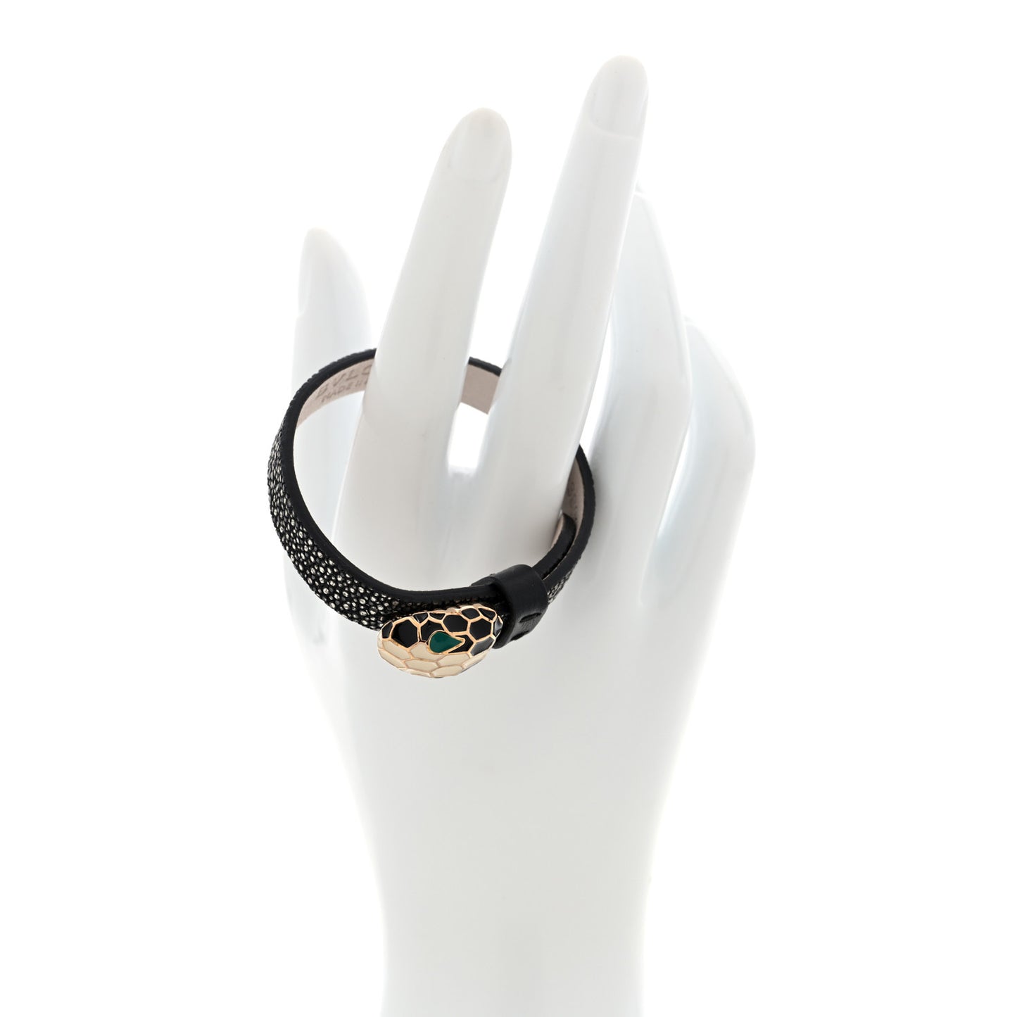 Galuchat Serpenti Forever Bracelet S Black