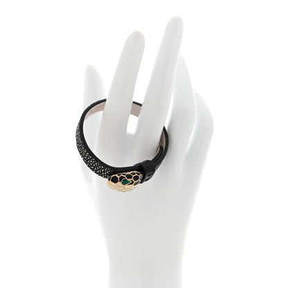 Bulgari Galuchat Serpenti Forever Bracelet S Black 2 of 6
