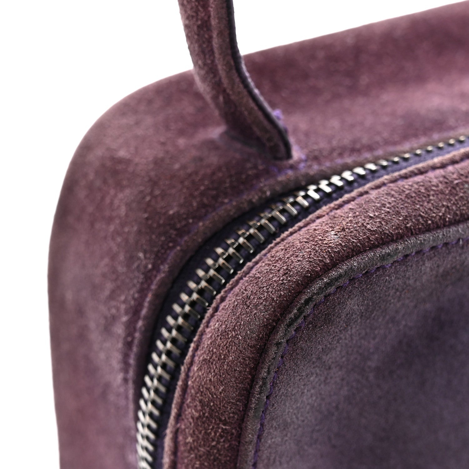 Chanel Suede CC Handbag Purple 13 of 15