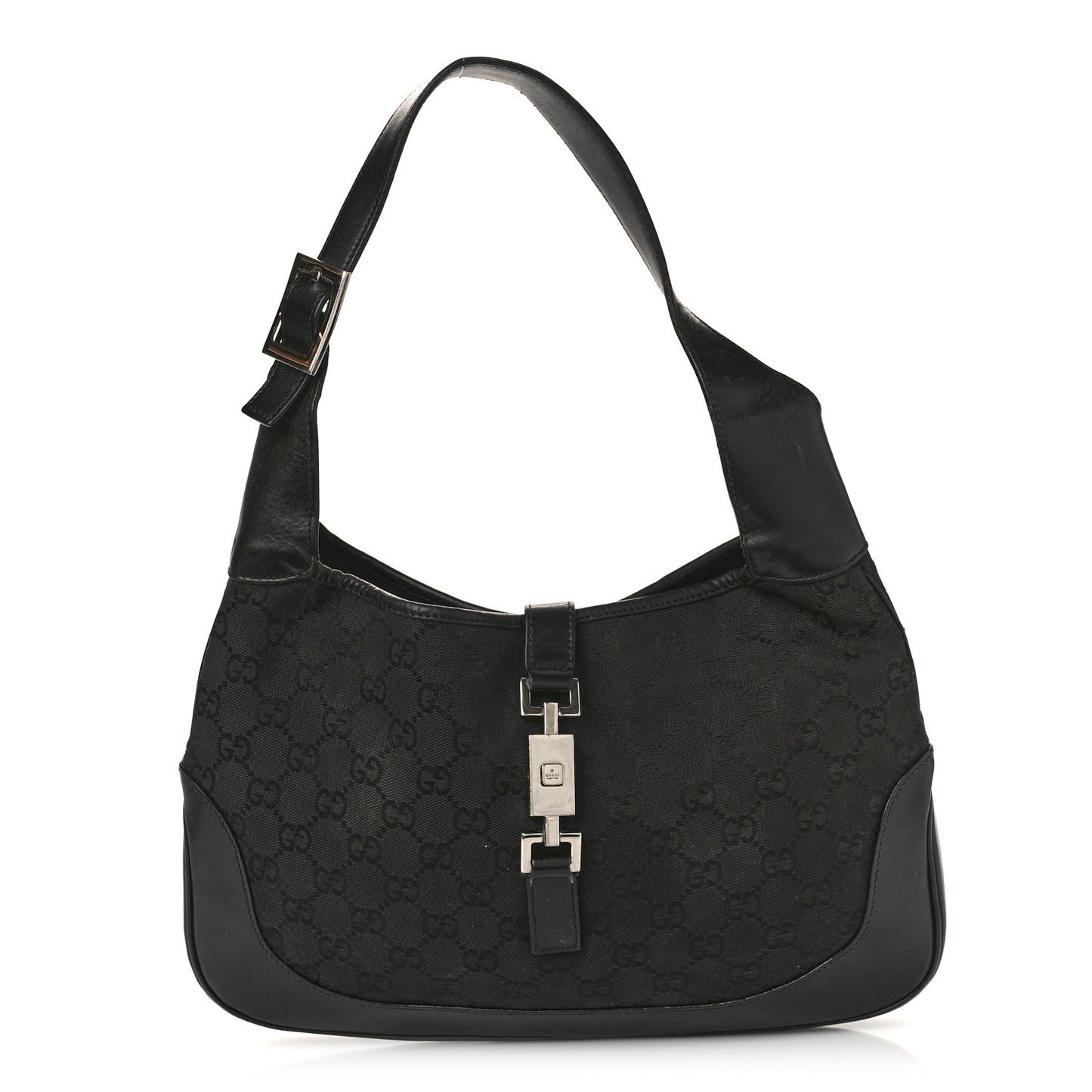 Monogram Small Jackie O Hobo Black