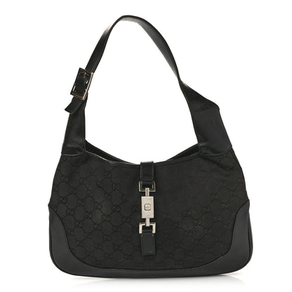 Gucci Monogram Small Jackie O Hobo Black 1 of 15