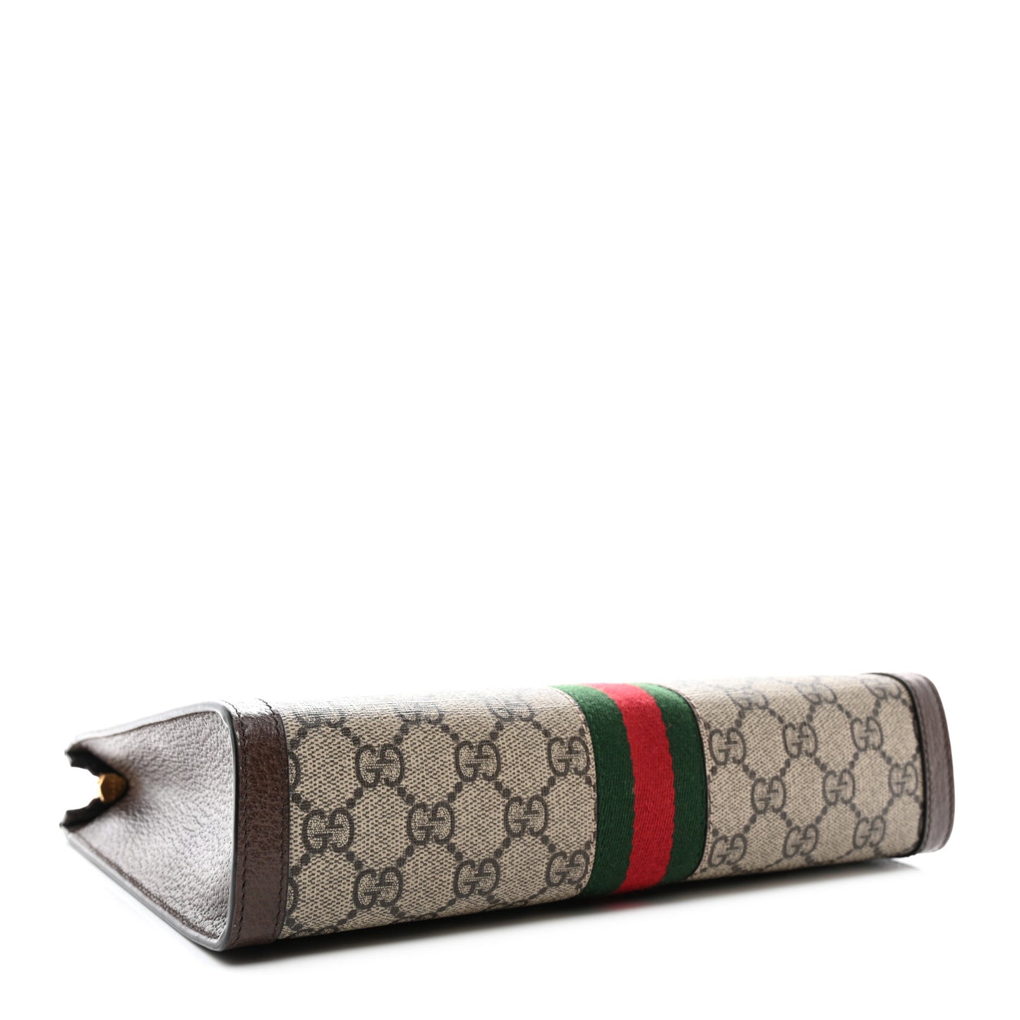 GG Supreme Monogram Web Ophidia Pouch Brown