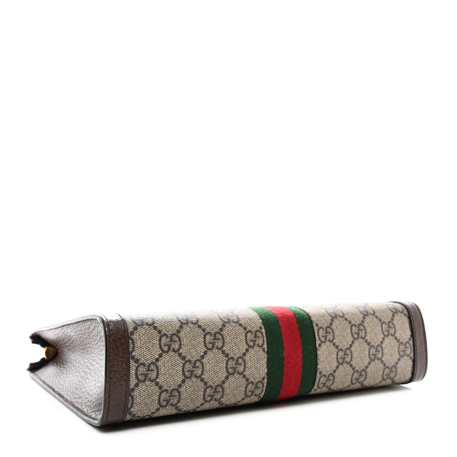 Gucci GG Supreme Monogram Web Ophidia Pouch Brown 4 of 7