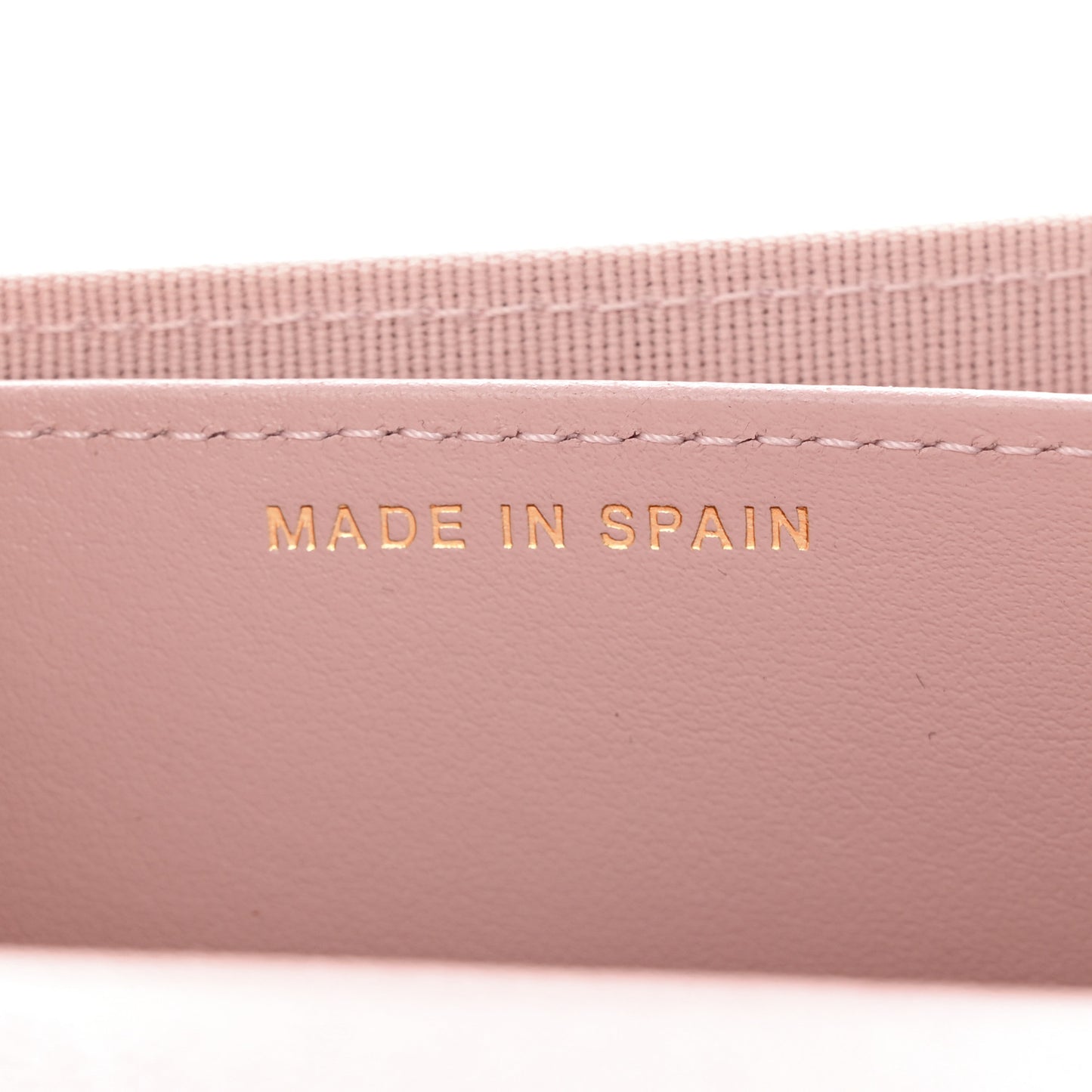 Caviar Quilted Studded CC Flap Card Holder Light Pink
