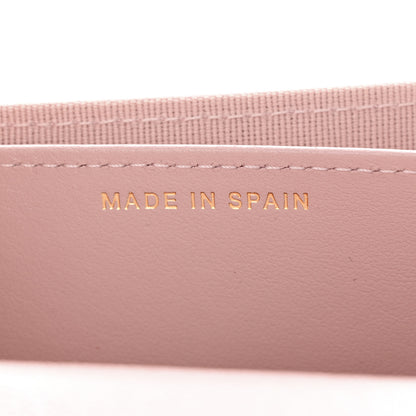 Chanel Caviar Quilted Studded CC Flap Card Holder Light Pink 7 of 9