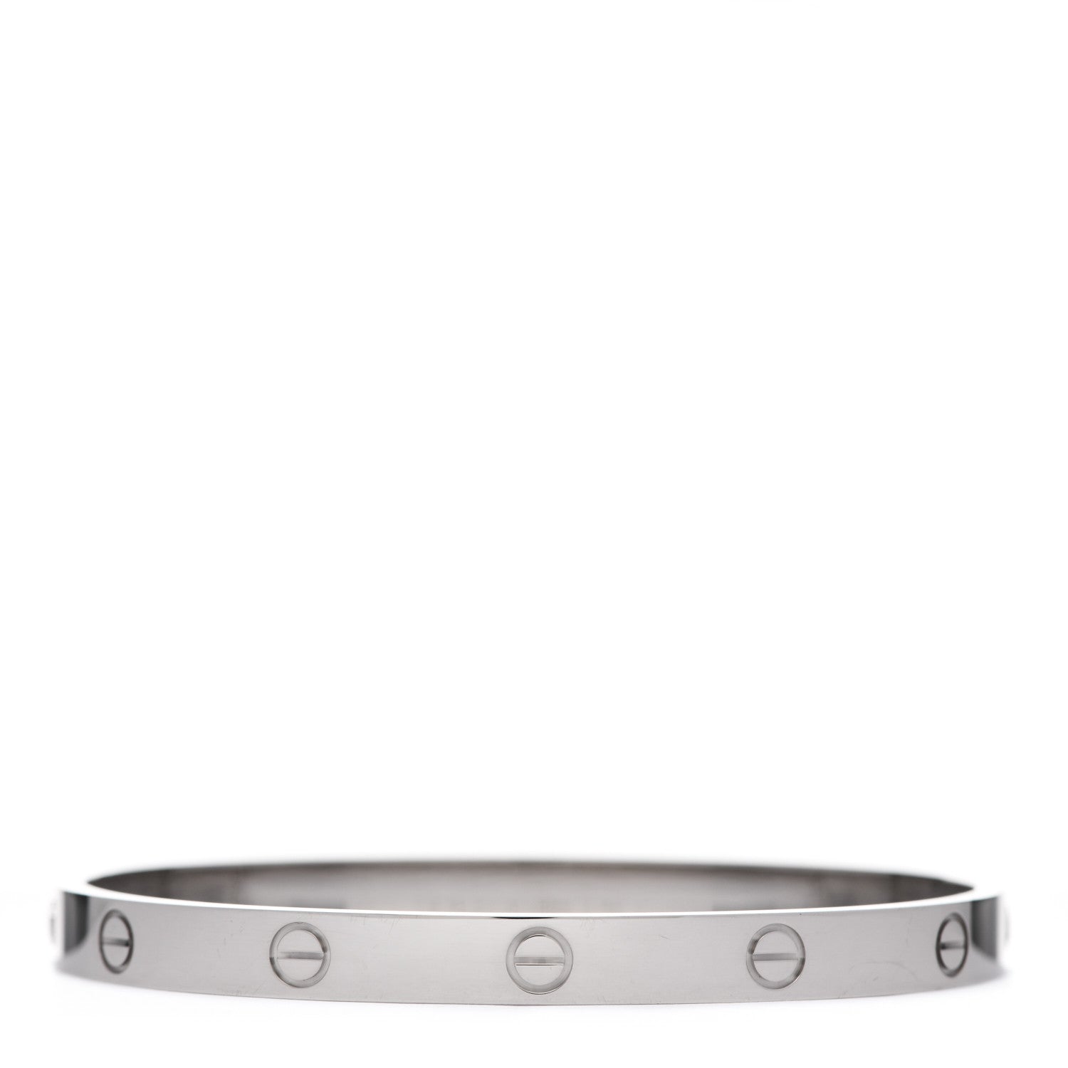 Cartier 18K White Gold LOVE Bracelet 19 3 of 5
