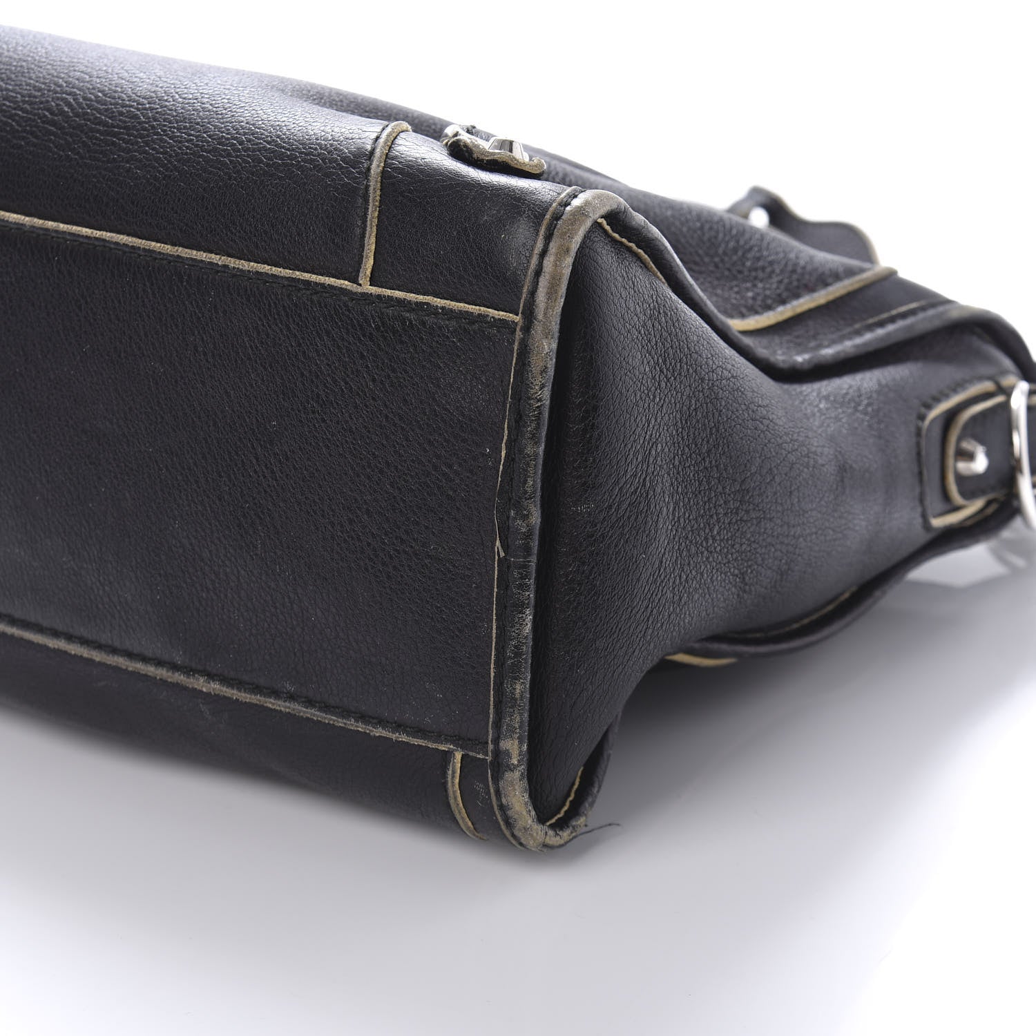 Balenciaga Supple Grained Calfskin Classic Silver Hardware Highlight City Black 7 of 10