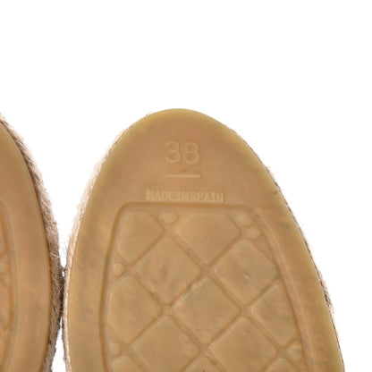 Chanel Lambskin CC Espadrilles 38 Black 6 of 11