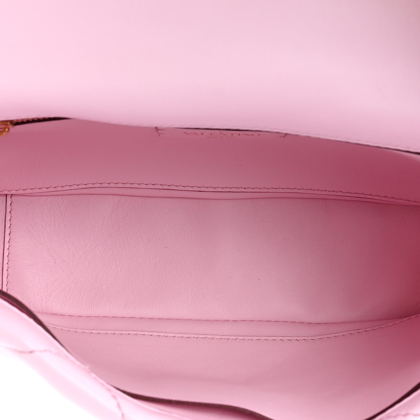 Nappa Medium Roman Stud Shoulder Bag Pink Borealis