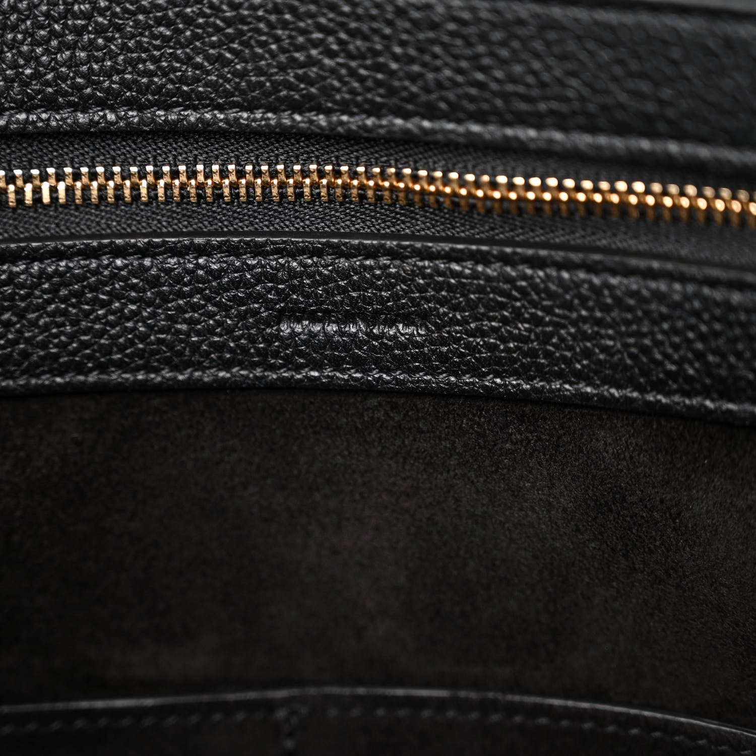 Celine Soft Grained Calfskin Medium Belt Cabas Phantom Black 6 of 10