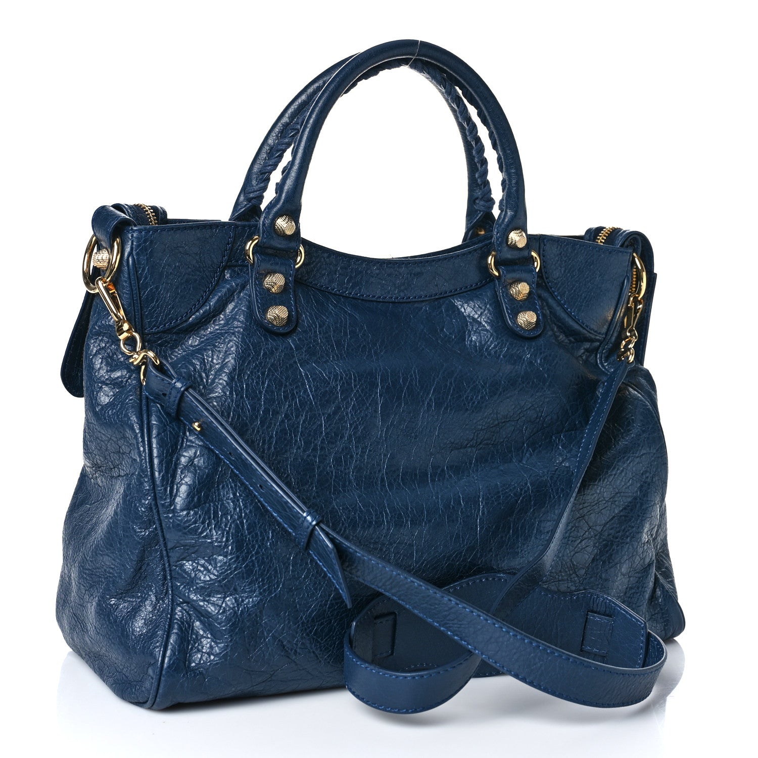 Balenciaga Agneau Giant 12 Gold Hardware Velo Bleu Obscur 3 of 10