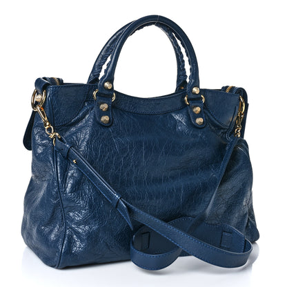 Balenciaga Agneau Giant 12 Gold Hardware Velo Bleu Obscur 3 of 10