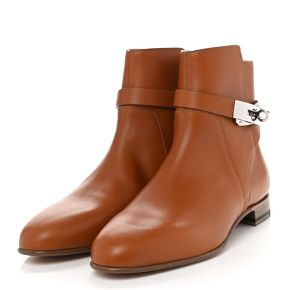 Hermes Calfskin Neo Low Boots 36 Natural 3 of 10