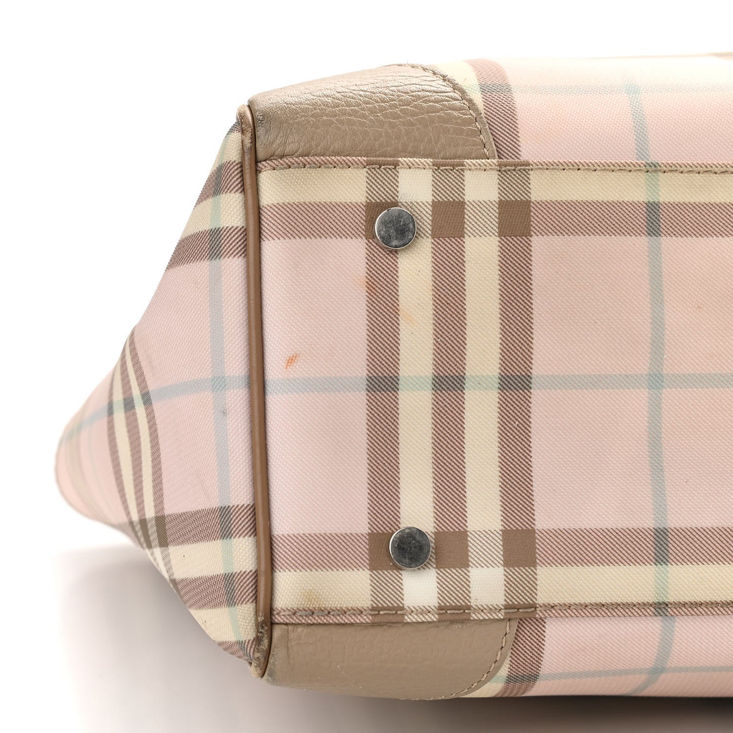 House Check Diaper Bag Pink