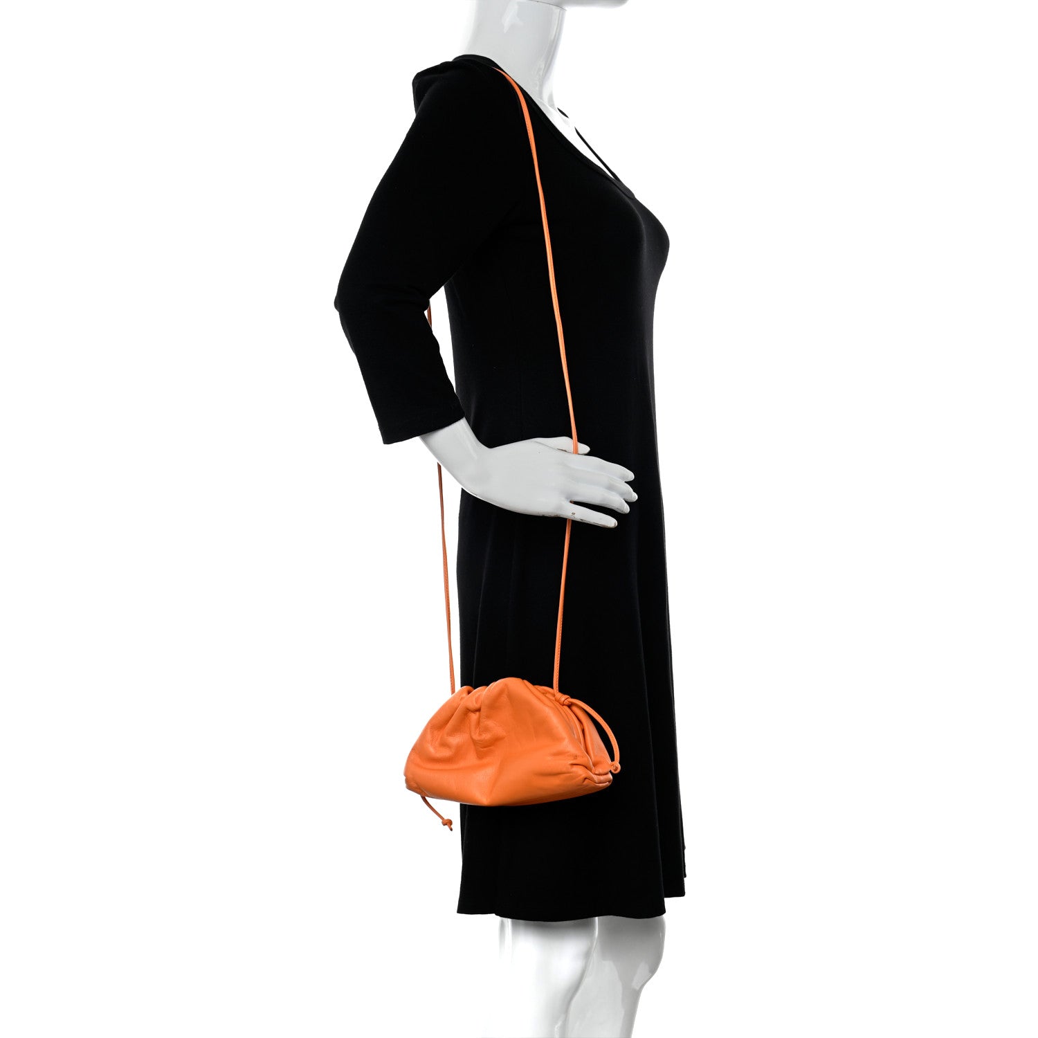 Bottega Veneta Butter Calfskin The Mini Pouch Light Orange 2 of 9