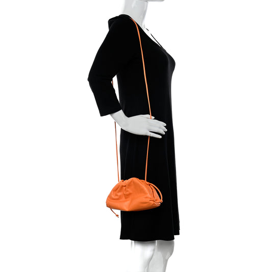 Butter Calfskin The Mini Pouch Light Orange