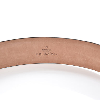Gucci GG Plus Monogram Niagara Lux Calfskin Interlocking G 40mm Belt 95 38 Beige Ebony Cocoa 7 of 7